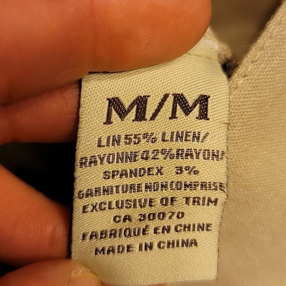 J. Mclaughlin Linen Button Up Shirt Jacket Sz M - Picture 7 of 13